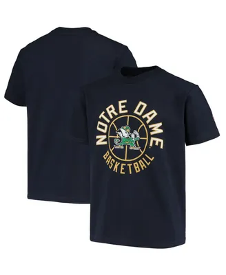 Big Boys Champion Navy Notre Dame Fighting Irish Basketball T-shirt