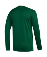 Men's adidas Green Minnesota Wild Aeroready Long Sleeve T-shirt