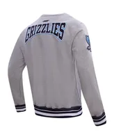 Men's Pro Standard Heather Gray Memphis Grizzlies Crest Emblem Pullover Sweatshirt