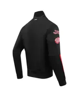 Men's Pro Standard Black Detroit Red Wings Classic Chenille Full-Zip Track Jacket