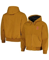 Men's Dunbrooke Brown Boston Red Sox Dakota Work Full-Zip Hoodie Jacket