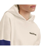 Women's Tommy Hilfiger Cream, Purple Baltimore Ravens Harriet Pullover Hoodie