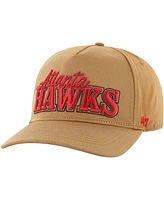 Men's '47 Brand Tan Atlanta Hawks Barnes Hitch Adjustable Hat