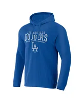 Men's Darius Rucker Collection by Fanatics Royal Distressed Los Angeles Dodgers Waffle-Knit Raglan Pullover Hoodie