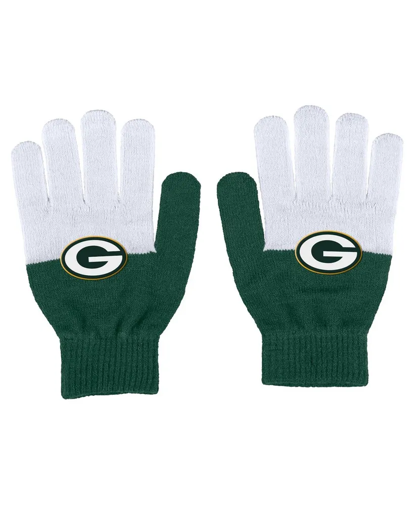 Women's Wear by Erin Andrews Green Bay Packers Color-Block Gloves