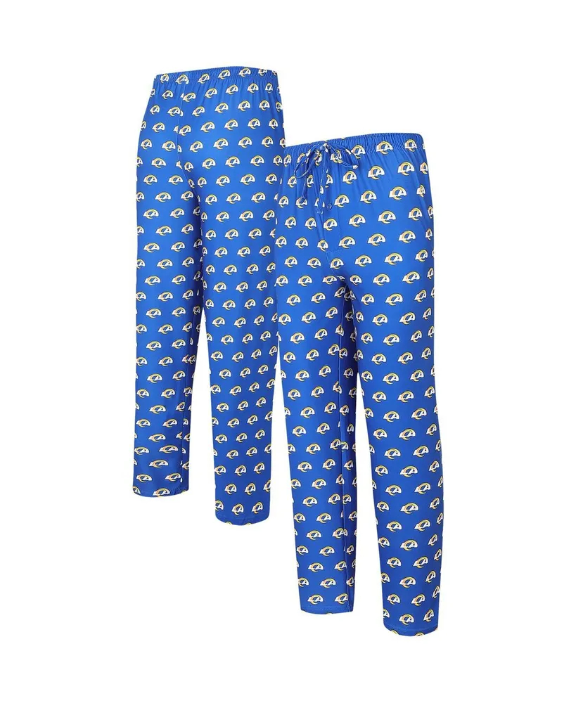 Men's Concepts Sport Royal Los Angeles Rams Gauge Allover Print Knit Pants