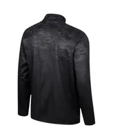 Men's Colosseum Black Army Knights The Machine Half-Zip Jacket