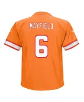 Preschool Boys and Girls Nike Baker Mayfield Orange Tampa Bay Buccaneers Game Jersey