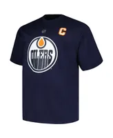 Men's Profile Connor McDavid Navy Edmonton Oilers Big and Tall Name Number T-shirt