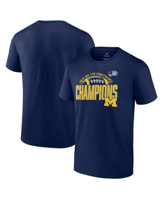 Men's Fanatics Navy Michigan Wolverines 2023 Big Ten Football Conference Champions T-shirt