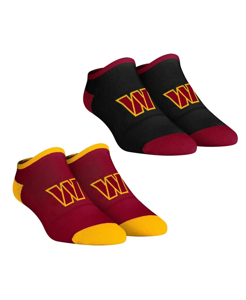 Women's Rock 'Em Socks Washington Commanders Core Team 2-Pack Low Cut Ankle Sock Set