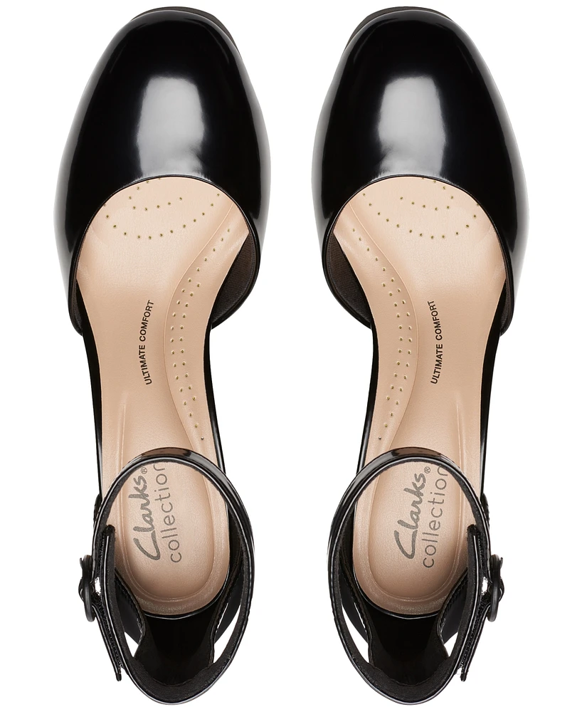Clarks Women's Ambyr 2 Cove Ankle-Strap Platform Pumps