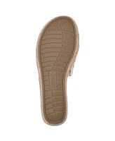 White Mountain Women's Charges Platform Slide Wedge Sandals