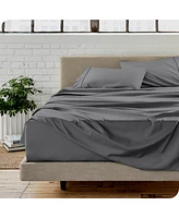 Bare Home Ultra-Soft Double Brushed Dual-Pocket Sheet Set California King