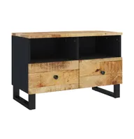 Tv Stand 27.6"x13"x18.1" Solid Wood Mango