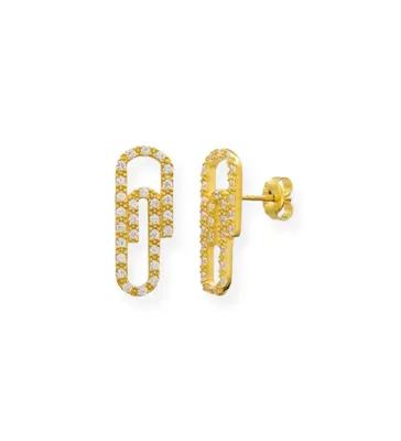 Allison Avery Paperclip Studs