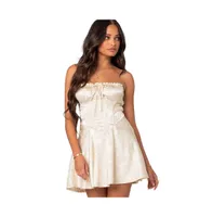 Women's Athalia satin corset mini dress