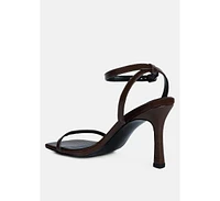 Women's Fantasy Mid Heel Square Toe Sandals