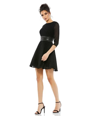 Women's Ieena Shimmer Infused Pleated Mini Dress