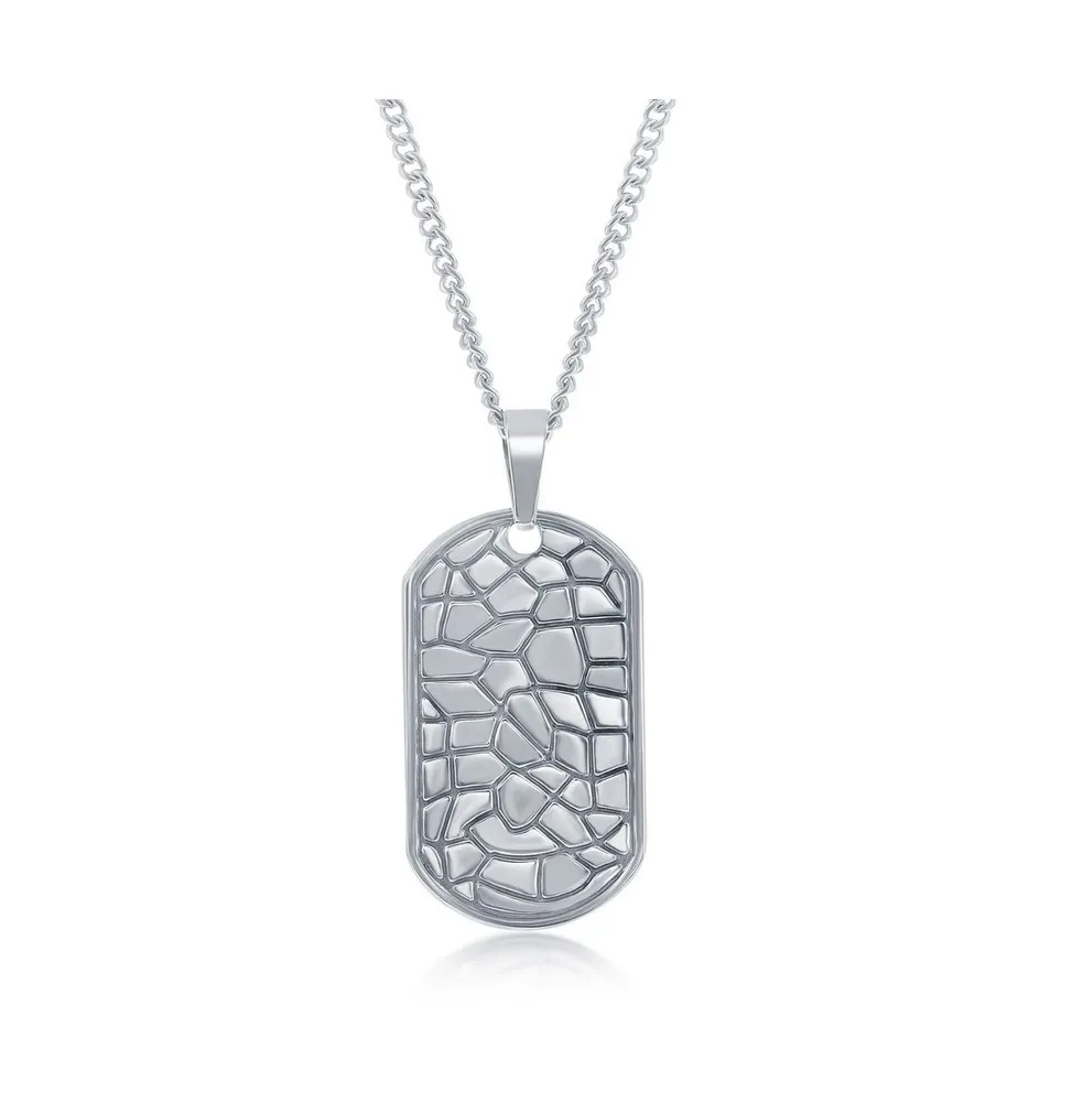 Stainless Steel Designed Dog Tag Necklace