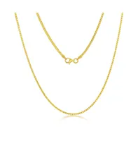 Franco Chain 1.5mm Sterling Silver or Gold Plated Over Sterling Silver 18" Necklace