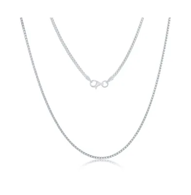 Franco Chain 1.5mm Sterling Silver or Gold Plated Over Sterling Silver 22" Necklace