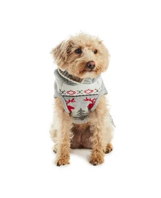 Hotel Doggy Fair Isle Sweater with Pom-pom dog