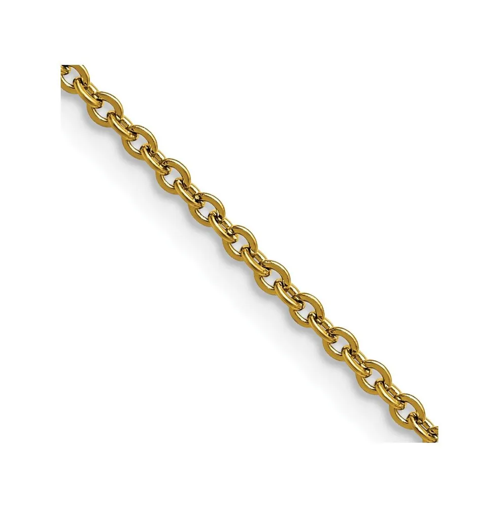 Chisel Black Ip-plated 2.3mm Cable Chain Necklace