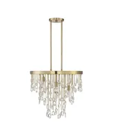 Livorno 4-Light Chandelier in Noble Brass