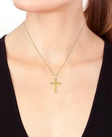 Effy Diamond Cross 18" Pendant Necklace (1/4 ct. t.w.) in 14k Gold