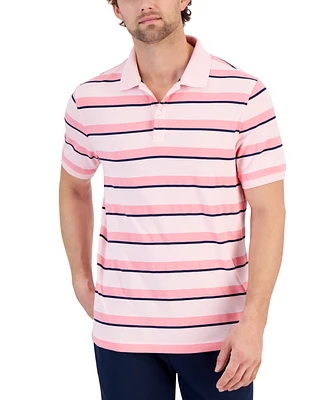 Club Room Men's Tipped Polo Shirt, Created for Macy's