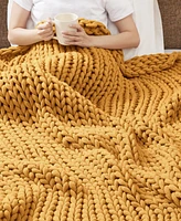 Madison Park Chunky-Knit Handmade Throw, 50" x 60"