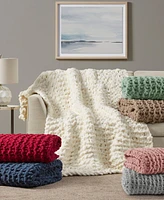 Madison Park Chunky-Knit Chenille Throw, 50" x 60"