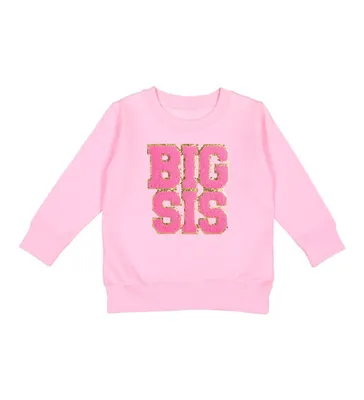 Little and Big Girls Sis Patch Sweatshirt