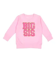 Little and Big Girls Sis Patch Sweatshirt