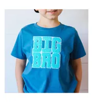 Little and Big Boys Bro Patch Short Sleeve T-Shirt