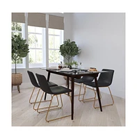 Carrollton 18 Inch Bucket Seat Dining Chairs, Set Of 2