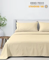 Premium Comforts Solid Microfiber Ultra Soft 4-Pc. Sheet Set, Full