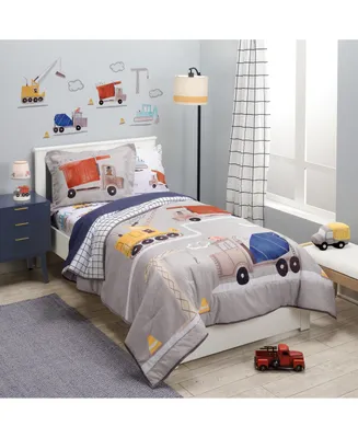 Bedtime Originals Construction Zone Twin Quilt & Pillow Sham Set