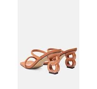 Women's Downtown Double Strap Fantasy Heel Sandals