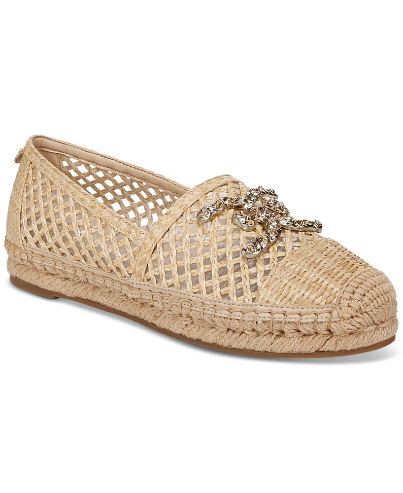 Sam Edelman Women's Khiara Emblem Embellished Espadrille Flats