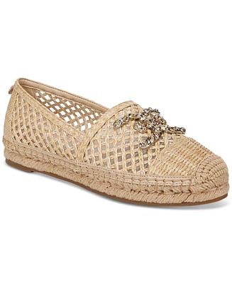 Sam Edelman Women's Khiara Emblem Embellished Espadrille Flats