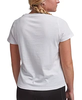 Reebok Women's Active Small-Logo Pocket Cotton T-Shirt