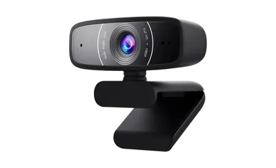 Asus - Components Asus Webcam C3 1080P Hd Usb Beamforming Microphone 360 Rotation Webcam