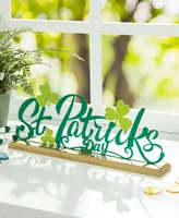 Glitzhome 16" L St. Patrick's Metal Table Decor