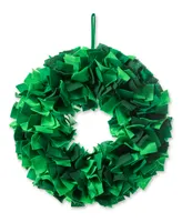 Glitzhome 19.25" D St. Patrick's Felt Wreath