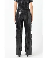 Women's Sequins Cargo Pants