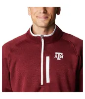 Men's Columbia Maroon Texas A&M Aggies Canyon Point Raglan Half-Zip Top