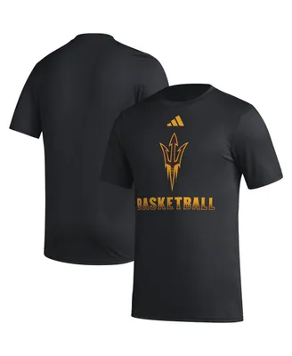 Men's adidas Black Arizona State Sun Devils Fadeaway Basketball Pregame Aeroready T-shirt