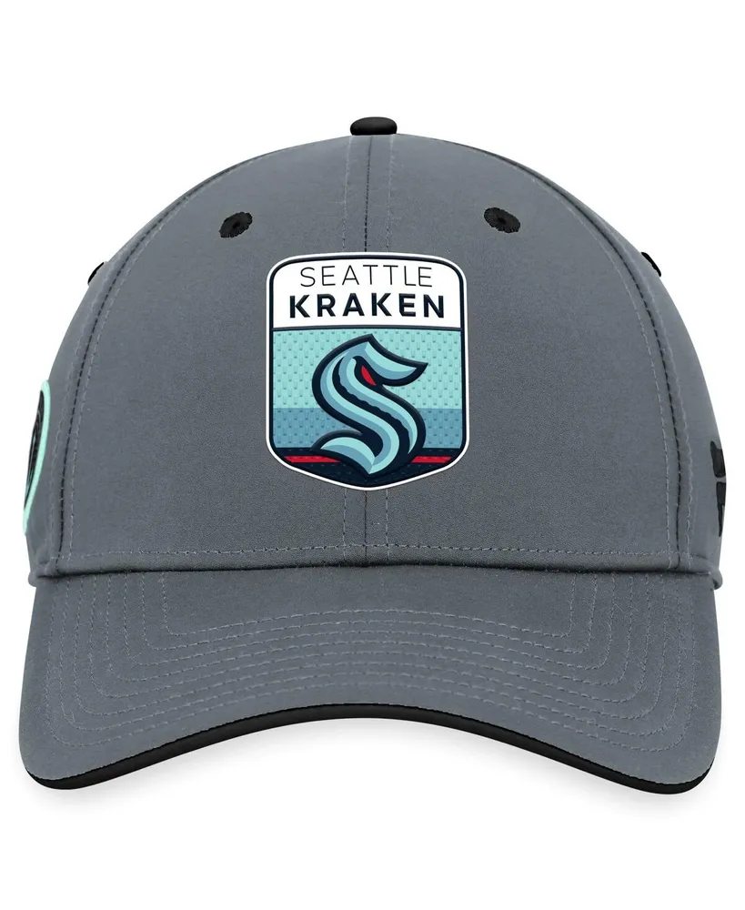 Men's Fanatics Gray Seattle Kraken Authentic Pro Home Ice Flex Hat